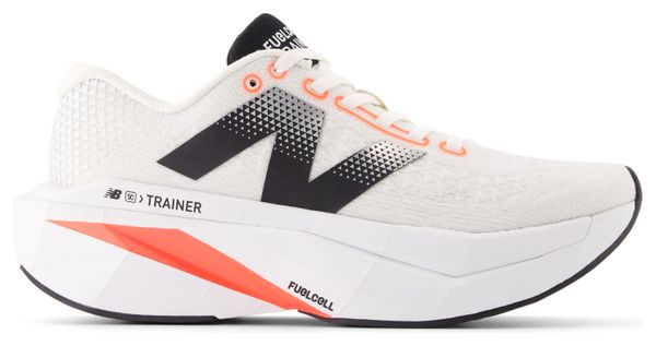 Running Shoes New Balance FuelCell SuperComp Trainer v3 White/Red Woman