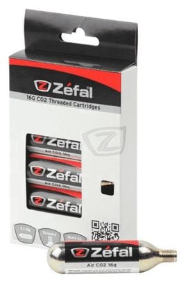 CARTOUCHES CO2 FILETEE 16G BOITE de 6 Zefal - 4160D.