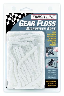 Kit de Mantenimiento de Engranajes FINISH LINE FLOSS / 20 Cuerdas de MICROFIBRA