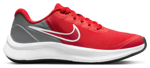 Nike Star Runner 3 Red Grey Kids Running Shoes