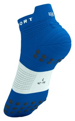 Compressport Pro Racing V4.0 Run Low sokken Blauw/Wit