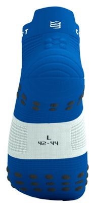 Compressport Pro Racing V4.0 Run Low sokken Blauw/Wit
