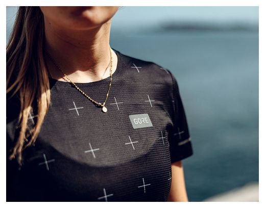 Maglia Gore Wear Context Daily a manica corta da donna Nero
