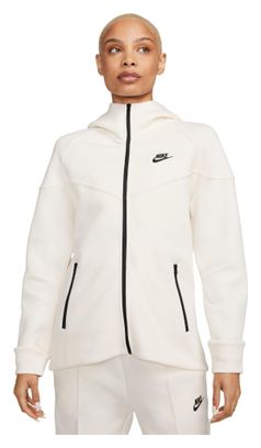 Sweat à capuche Nike Sportswear Tech Fleece Windrunner Blanc Femme