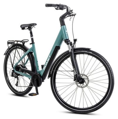 Vélo Trekking Electrique 28  - ROMET - E-Modeco Urb 1.0 504 - TURQUOISE