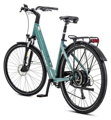 Vélo Trekking Electrique 28 - ROMET - E-Modeco Urb 1.0 504 - TURQUOISE ...