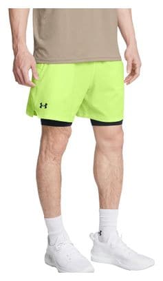 Under Armour Vanish Woven Green Black Men's 2-in-1 Shorts