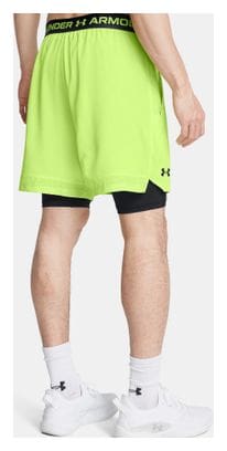 Under Armour Vanish Woven Green Black Men's 2-in-1 Shorts