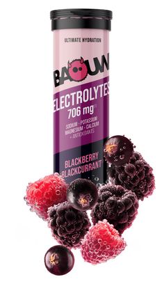 Boisson Electrolytes Baouw Mûre/Cassis - 10 pastilles