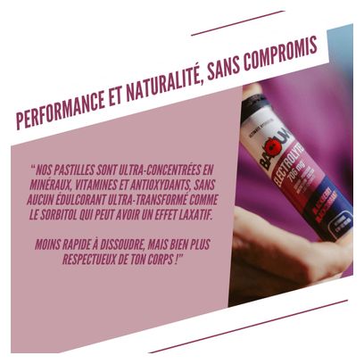 Boisson Electrolytes Baouw Mûre/Cassis - 10 pastilles