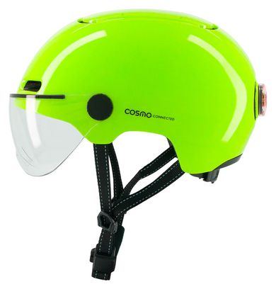 Cosmo Connected Helmet Fusion+ Fluorescent Yellow