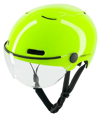 Cosmo Connected Helmet Fusion+ Fluorescent Yellow
