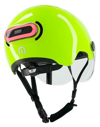 Cosmo Connected Helmet Fusion+ Fluorescent Yellow