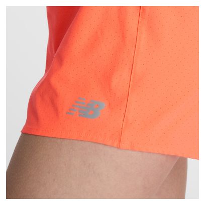 Short New Balance RC Seamless 3in Rouge Femme