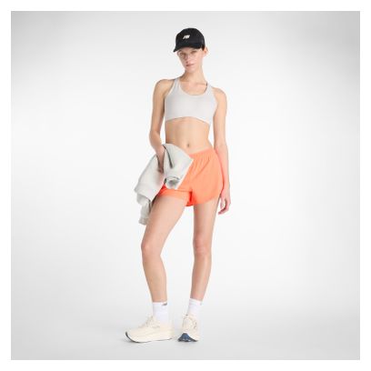Short New Balance RC Seamless 3in Rouge Femme