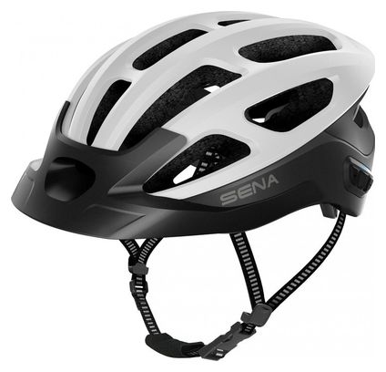 Casco Sena R1 Evo Connected blanco mate