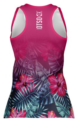 Vrouwen Otso Singlet Tropical Donker Tank Top