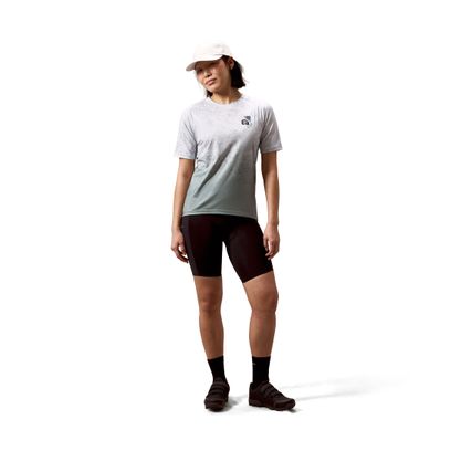 Maillot Manches Courtes Endura Singletrack Print Bleu Femme 