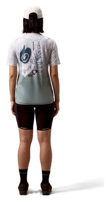 Maillot Manches Courtes Endura Singletrack Print Bleu Femme 