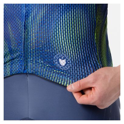 Camiseta de manga corta Castelli Climber's A/C Soudal Quickstep azul para hombre