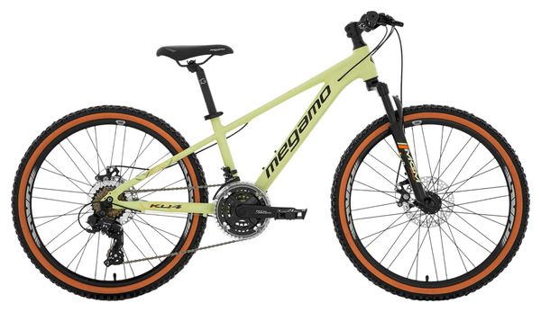 Megamo KU4 Kinder-Hardtail-Mountainbike, Shimano 7-Gang, 24", grün, 2027
