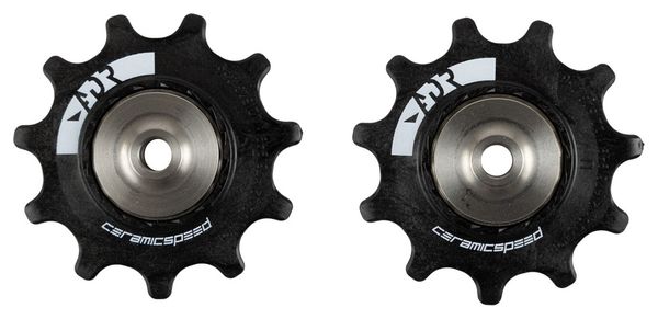 Pair of Ceramicspeed Alpha Rollers for Shimano R8150/R8050/R7150/R5800 (Black)