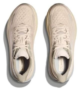 Hoka Clifton 9 Hardloopschoenen Beige/Kaki Heren