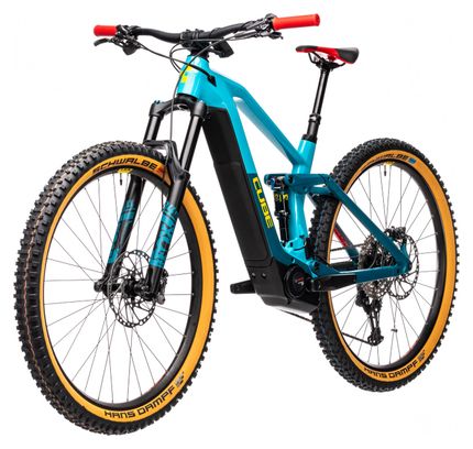 Cube Stereo Hybrid 140 HPC SL 625 MTB elettrica a sospensione completa Shimano XT 12S 625 Wh 29'' Petrol Blue 2021