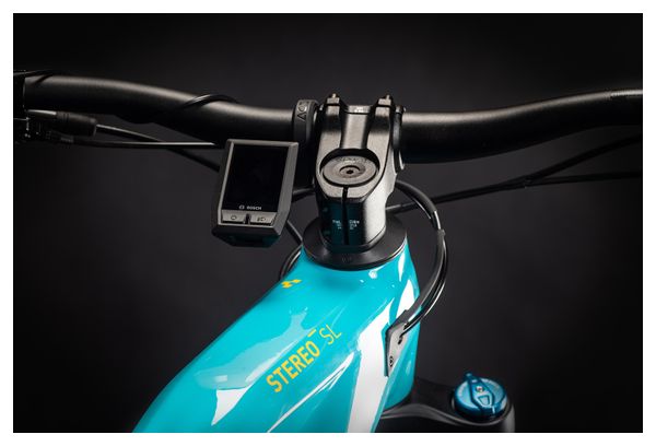 Cube Stereo Hybrid 140 HPC SL 625 MTB elettrica a sospensione completa Shimano XT 12S 625 Wh 29'' Petrol Blue 2021