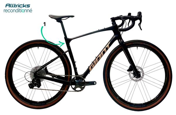 Vélo Gravel Giant Revolt Campagnolo Ekar 13V Noir 2024 - Produit Reconditionné