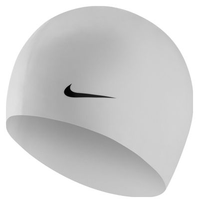 Nike Swim Gorro de natación de entrenamiento de silicona sólida blanco