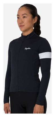 Damestrui Rapha Core Thermal Lange Mouw Zwart/Wit