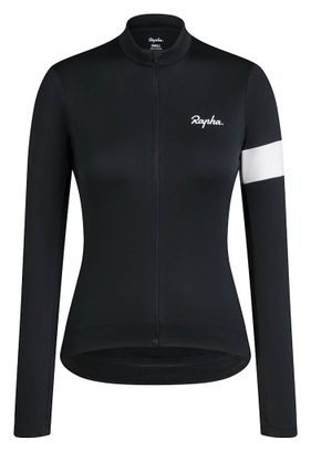 Damestrui Rapha Core Thermal Lange Mouw Zwart/Wit