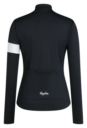 Damestrui Rapha Core Thermal Lange Mouw Zwart/Wit