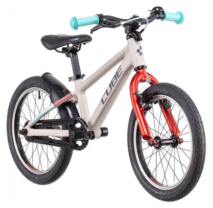 Cube Cubie 160 RT Kinder MTB Single Speed 16'' Grau Rot 2022 3 - 5 Jahre alt