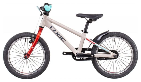 Cube Cubie 160 RT Kids MTB Single Speed 16'' Grey Red 2022 3 - 5 Years Old