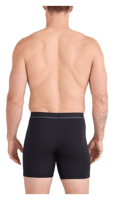 Saxx Essential Cotton Brief Boxer Shorts for Men in Black