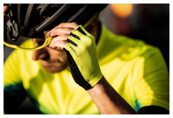 Gants Velo Rogelli Pure - Homme - Fluor/Jaune