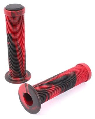 POIGNEES BMX ACME 2TONE NOIR ROUGE 130MM KHEBIKES