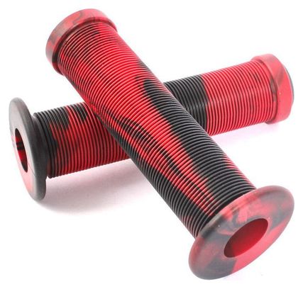 Poignees BMX acme 2tone noir rouge 130mm KHEbikes