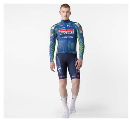 Maillot Manches Longues Castelli Mid Weight 2 Soudal Quickstep Bleu Homme