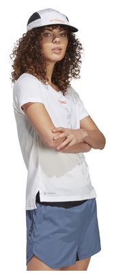 Maglia adidas Terrex Agravic a manica corta da donna, bianco