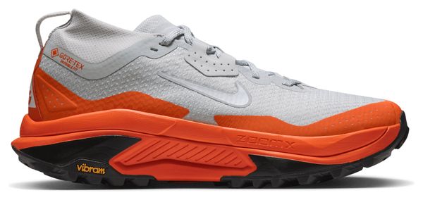 Nike ACG Zegama Trail GTX Men's Trail Running Shoes, Gray/Orange