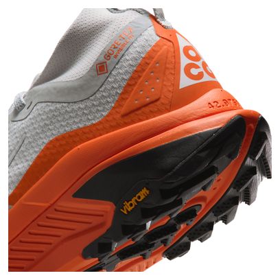 Nike ACG Zegama Trail GTX Men's Trail Running Shoes, Gray/Orange