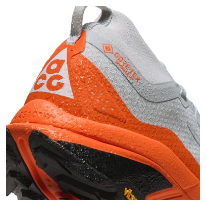 Nike ACG Zegama Trail GTX Men's Trail Running Shoes, Gray/Orange