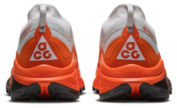 Nike ACG Zegama Trail GTX Men's Trail Running Shoes, Gray/Orange