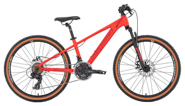 Megamo KU4 Kinder-Hardtail-Mountainbike, Shimano 7-Gang, 24", rot, 2027