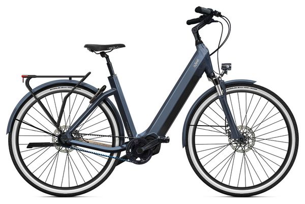 O2 Feel iSwan City Boost 7.1 Univ Shimano Nexus Inter 5-E 5V 540 Wh 28'' Antraciet Grijs Elektrische Stadsfiets