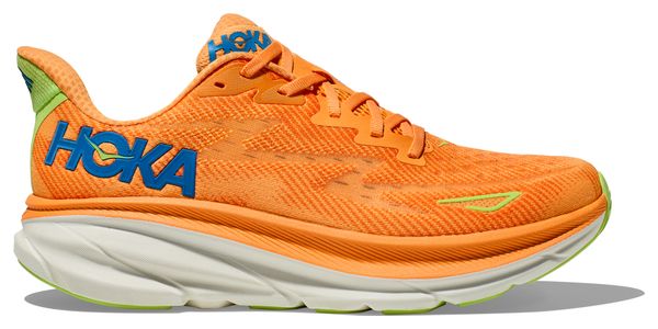 Hoka Clifton 9 Orange / Blau / Grün Herren Laufschuhe