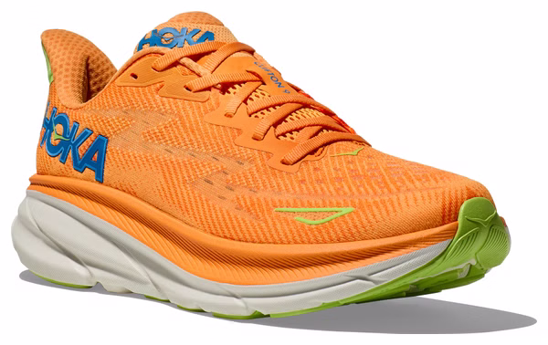 Running Shoes Hoka Clifton 9 Orange / Blue / Green Men